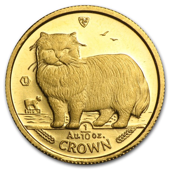 Isle of Man 1/10 oz Gold Cat BU/Proof (Random) Isle of Man 1/10 oz Gold Cat BU/Proof (Random)